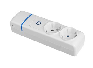 ซ็อกเก็ตหลายช่องซีรีส์ ION, ช่องเสียบไร้สาย 2 ช่องพร้อมสวิตช์, 16A 250V (โซเลรา 8002PIL) - Product Image 1