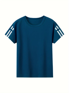 T-shirt de sport ample pour garçons, séchage rapide, décontracté, confortable, polyvalent, jersey athlétique à manches courtes, t-shirt personnalisable - Product Image 5