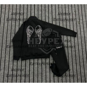 Conjunto de chándal de hombre de algodón 100% ligero de mejor estilo, ropa de calle de talla grande para invierno, oferta en línea - Product Image 4