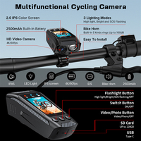 Vente en gros Offre Spéciale casque de vélo d'action étanche et robuste vélo caméra vidéo hd photo wifi pour moto avec écran couleur