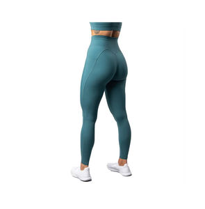 New Arrival Women's High Waist Breathable Yoga <b>Leggings</b> <b>with</b> <b>Pocket</b> Mid Waist Tummy Control <b>Leggings</b> for Women - Product Image 4