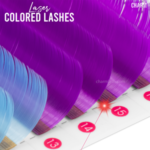 CharmLash Extensions de cils longs naturels découpés au laser BC, les plus vendues, longue durée, cils de vison colorés innovants, logo personnalisé - Product Image 6