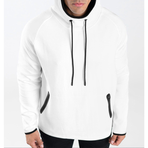 Sudadera con capucha y bolsillos con cremallera de alta calidad para hombre, ropa informal, sudaderas con capucha, logotipos personalizados y diseño - Product Image 6