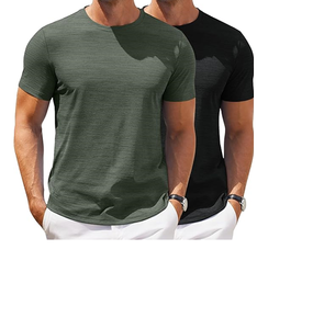 Camiseta de Hombre de Manga Corta, Cuello Redondo Clásico, Camiseta Informal de Verano, Camisetas Básicas - Product Image 3