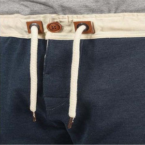 Pantalons d'entraînement athlétique pour hommes, décontractés, en toile, 100% coton, contrôle de l'humidité, respirant, fermeture à cordon, taille haute, vêtements de sport - Product Image 3