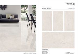 กระเบื้องปูพื้นพอร์ซเลนมันวาวสีดำล้วนขนาด600x1200มม. คุณภาพสูงผลิตในอินเดีย - Product Image 5