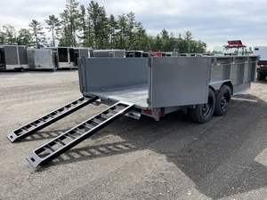 Remorque à benne basculante bon marché de 7' x 20' avec moteur et engrenage, machines agricoles à haute productivité, charge, garantie d'un an, à vendre - Product Image 5