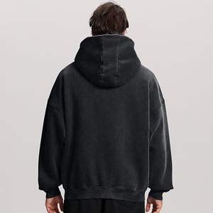 Ropa para Hombre, Nueva Llegada, Sudadera con Capucha Estampada y Forrada, Corte Regular, 100% Algodón, Color Liso, Invierno - Product Image 3