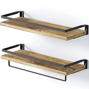 ชั้นวางติดผนังทำจากไม้ทำมือชั้นวางของแบบลอยติดผนังสำหรับบ้านโรงแรมห้องนั่งเล่นห้องครัวทำใน2023อินเดีย - Product Image 1