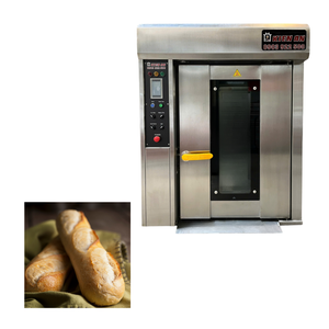 Four rotatif automatique commercial four à pizza à 8 plateaux à gaz avec chariot Altuntop 1.200X1.900X1.600 four de cuisson commercial Vietnam - Product Image 1