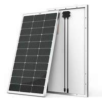 MEGA 100 |   Panneau solaire de 100 watts |   Argenté ou tout noir |   Panneau solaire hors réseau 12V de premier choix pour fourgonnettes, camping-cars, bateaux |   25 ans