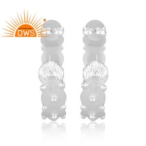 Último Diseño conjunto de perlas naturales pendientes de aro joyería personalizada para mujer regalo para ella - Product Image 2