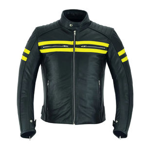 Fabricante profesional de cuero genuino chaquetas de la motocicleta al por mayor precio mejor diseño chaqueta de moto para los hombres - Product Image 1