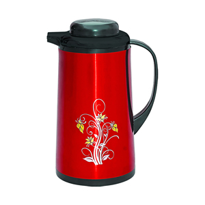 Steely Flower Thermos à eau isolé de 1 litre Design moderne pour une rétention maximale de la chaleur et du froid pour le camping et les fêtes - Product Image 1