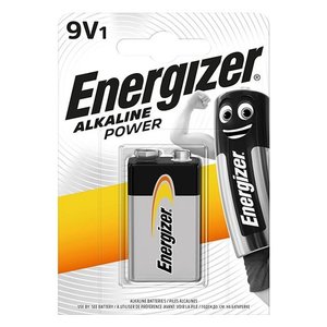 แบตเตอรี่อัลคาไลน์เอเนอร์ไจเซอร์ 9V แพ็คเดี่ยว พลังงานสูง ใช้งานได้ยาวนาน - Product Image 1