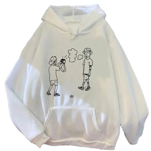 Sweats à capuche en coton 100% de qualité supérieure pour femme nouveau pull imprimé à épaules tombantes personnaliser sweats à capuche au design élégant - Product Image 1