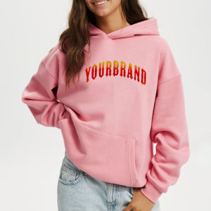 Sweats à capuche pour femmes de haute qualité poids lourd 400GSM surdimensionné blanc pull à capuche femmes sweat à manches longues sans ficelle pour femmes - Product Image 6