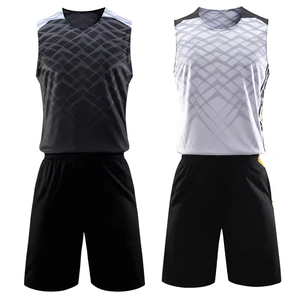 Derniers modèles de vêtements de basket-ball réversibles en gros, vêtements d'équipe de basket-ball unisexes, uniformes de basket-ball personnalisés, ensemble respirant - Product Image 5