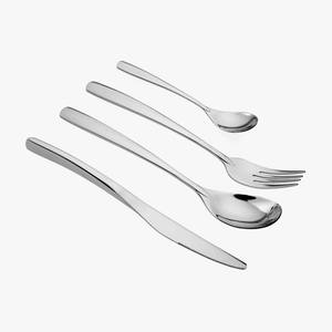 Fancy American Style 4 Pcs <b>Gold</b> Plated <b>Cutlery</b> Set with Decorative <b>Black</b> Ornate Handles for Travel <b>and</b> Restaurant Use - Product Image 5