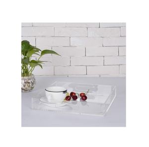 Plateau de service en acrylique pour la décoration de la maison, élégant objet de décoration pour la maison - Product Image 1