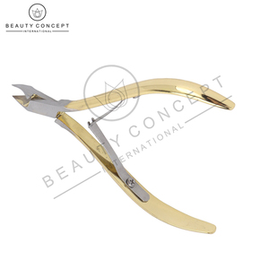 Golden Cuticle Nippers with Two Springs 7 mm Cuticle Cutter Cuticle Nippers Stainless Steel with Sharp and Smooth Cut - Product Image 3