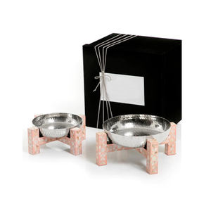 Meilleure vente Bols à fruits en métal nickelé poli Ensemble de 2 tailles différentes pour les fêtes de mariage - Product Image 4