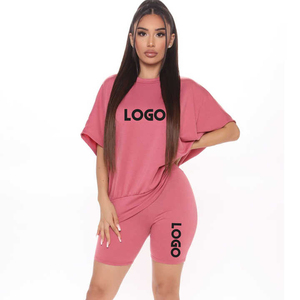 Respirant séchage rapide meilleur Design t-shirt et ensembles courts Service OEM 2025 ensembles de t-shirts et shorts décontractés pour femmes personnalisés - Product Image 1