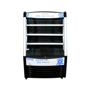 Refrigerador abierto de supermercado, Enfriador de aire con cortina de cierre, <span class=keywords><strong>escaparate</strong></span> de yogur de frutas y verduras - Product Image 2