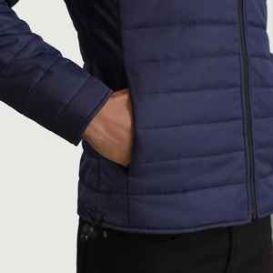 Best Selling 100%Polyester Fabric Winter Warm Puffer <b>Jacket</b> Custom Logo <b>Long</b> Sleeve Removable Hood Zip Up Outdoor <b>Jacket</b> For <b>Men</b> - Product Image 5