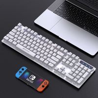 OEM clavier Jertech personnalisé K358 clavier de bureau optique RVB LED arc-en-ciel rétro-éclairé clavier de jeu filaire pour ordinateur