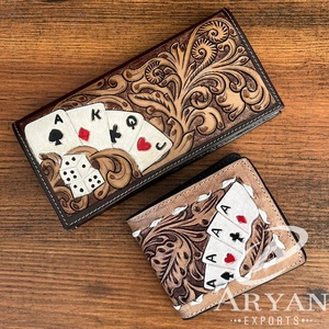 Venta al por mayor de cuero mecanizado a mano RFID bloqueo titular de la tarjeta de crédito cartera y cuero genuino de lujo diseñador largo Ases cartera conjuntos - Product Image 1