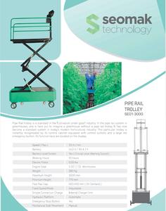 Carro de Rieles Metálicos y Eléctricos de la Mejor Calidad para Invernadero, Cultivo de Tomates y Vegetales, 2 Años de Garantía, Proveedor Turco - Product Image 6