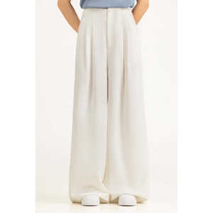 Pantalon coupe droite en tissu crêpe WM-TRC-SS26-604 - Product Image 1