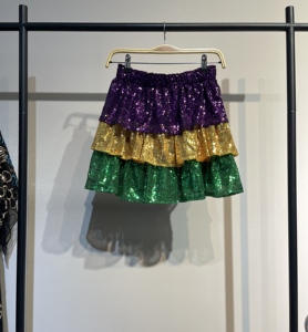Falda de Mardi Gras de lentejuelas - Product Image 4