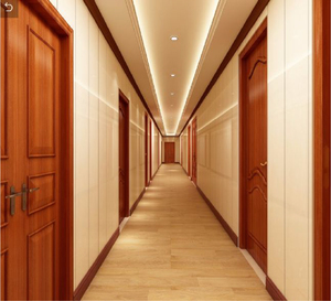 Modern Waterproof PVC Composite Interior Slab Door for Bedroom and Hotel Room - Product Image 3