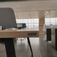 Table de bureau en métal, bureau de direction avec chaise, ensemble de meubles de bureau