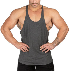 High Quality Cotton <b>Men's</b> Gym Workout Tank <b>Top</b> New Arrival OEM Custom Logo Singlet <b>Muscle</b> Shirt Casual Style Stringer Tank <b>Top</b> - Product Image 1