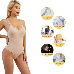 Wholesale Thin Mesh High Elasticity Tummy Control Body Shaper <b>Shapewear</b> Women High Waist Tummy Control Panties - Product Image 4