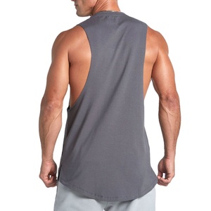 Camiseta Deportiva de Color Sólido, Precio de Fábrica al por Mayor, para Gimnasio, Entrenamiento Muscular, Corte Lateral Abierto, Ajuste Holgado, Unisex, Ropa de Yoga - Product Image 5
