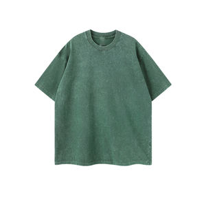 Custom Cotton Heavyweight Oversized T Shirt High Quality Vintage Acid Wash 260gsm Streetwear Heavyweight T-shirt - Product Image 3