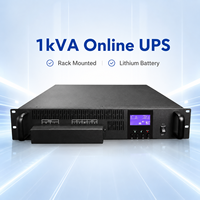 Powermerry SC-IT-1K 1kVA Onduleur en ligne monté en rack avec batterie au lithium 48V Monophasé Onde sinusoïdale pure Temps de transfert 0ms CE ROHS