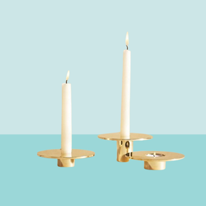 Support de bougie en laiton artisanal, décoration de luxe pour la maison, idéal pour offrir en cadeau, meilleur prix de gros - Product Image 4