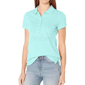 Polo elegante con cuello de botones y tela suave para todo el día, Polo informal cómodo con sensación ligera - Product Image 2