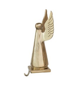 Figurine d'ange dorée avec longue aile Statue décorative élégante pour la décoration de la maison ou de l'événement de Noël - Product Image 6