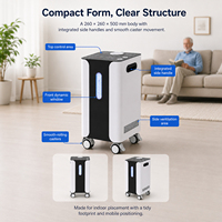 Electrolizador de Agua PEM, Generador de Hidrógeno Eléctrico de Acero Inoxidable para Spa, Cuidado Corporal Profesional, Generador de H2 para Uso Comercial, OEM