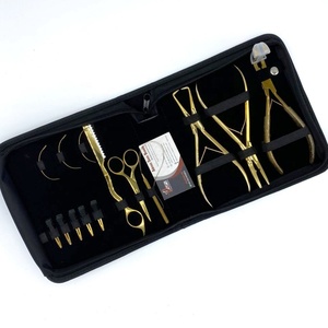 Bộ Công Cụ Microlink Cao Cấp, Băng Trong Phần Mở Rộng Tóc Plier Màu Vàng Với Trường Hợp Logo Tùy Chỉnh Phần Mở Rộng Tóc Kéo Vòng - Product Image 6