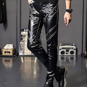 ผ้าแคนวาสผู้ชายน้ำหนักเบากางเกงหนังสำหรับใส่กลางแจ้งฤดูหนาว - Product Image 2