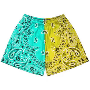 Pantalones cortos de malla de sublimación de poliéster transpirable de verano 100% de calidad personalizada al por mayor de fabricante para hombres con bolsillos al por mayor - Product Image 3