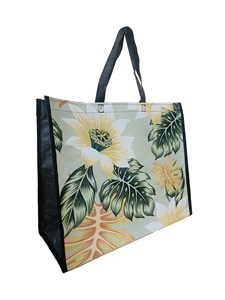 กระเป๋าหิ้วขนาดกลางแบบลามิเนตทำจากวัสดุ PP เคลือบแบบกำหนดเองผลิตในเวียดนามโดย ecobag Vina สำหรับช้อปปิ้ง - Product Image 3