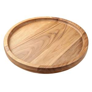Platos de madera de alta demanda con forma redonda pulida, platos para servir alimentos hechos a mano a la venta por exportadores indios - Product Image 2